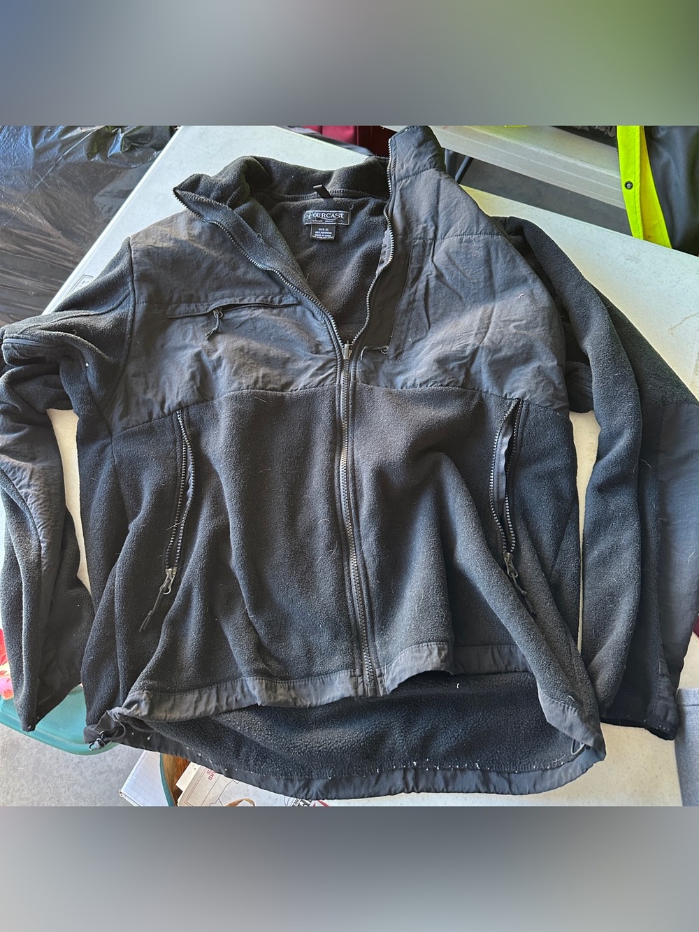 Mens Fourcast Ultimate Choice Black Sherpa Lined Sweatshirt Jacket Coat XL